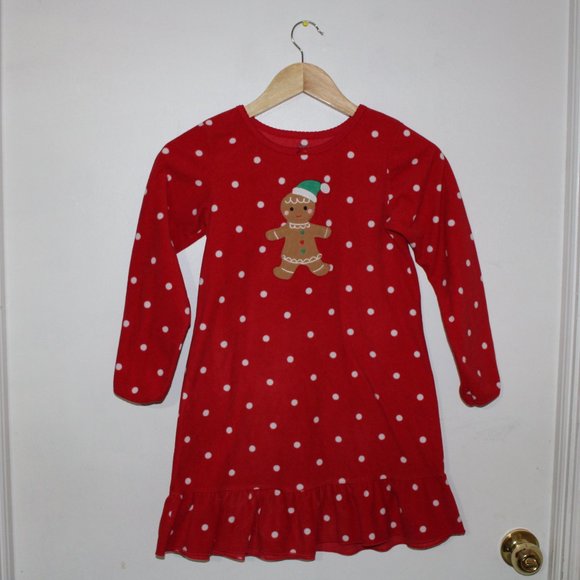 COPY - 🌈Carters Gingerbread Man Nightgown polka Dot-Red - Picture 7 of 8